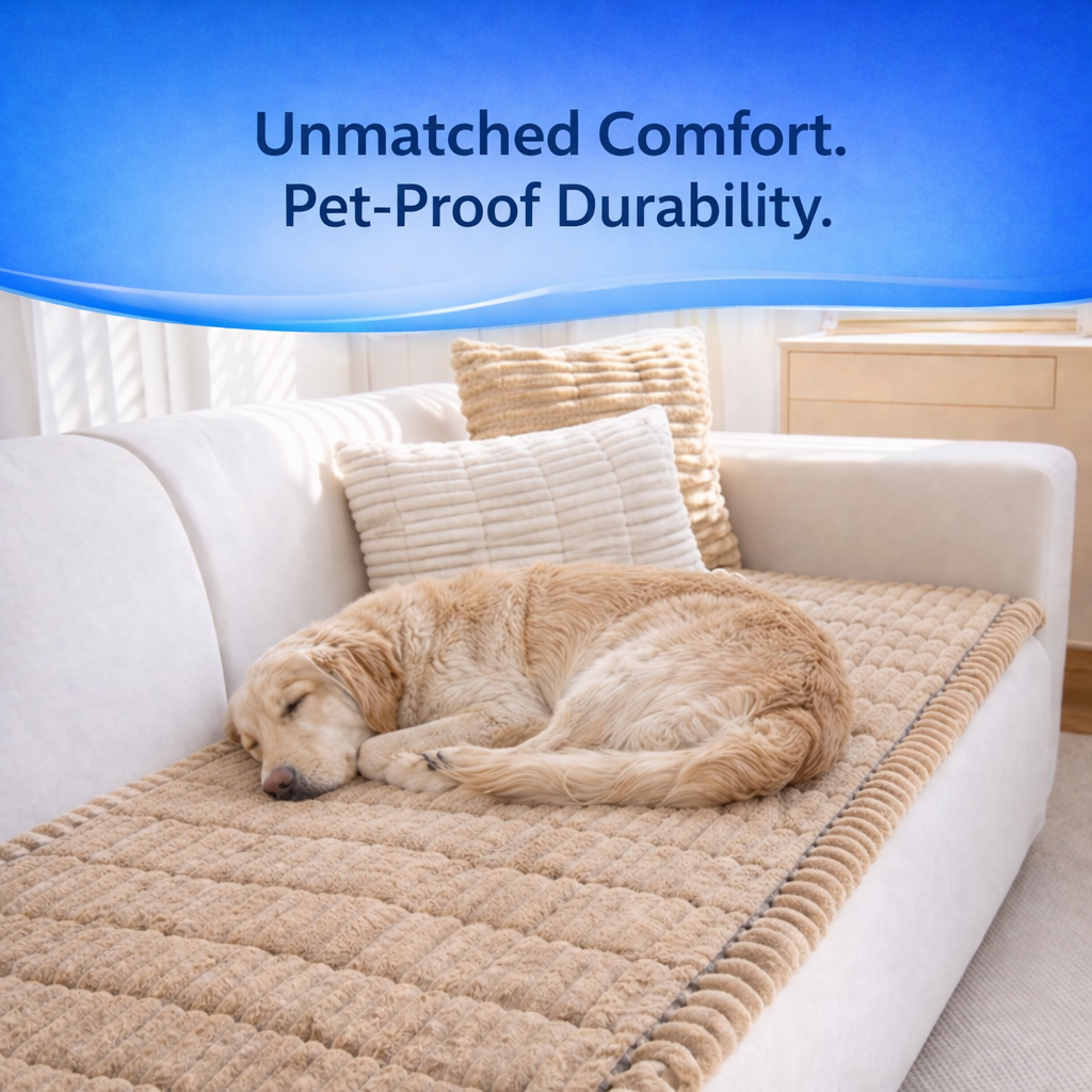 VUWIX™ Calming Pet Sofa Cover — Waterproof & Scratch-Resistant