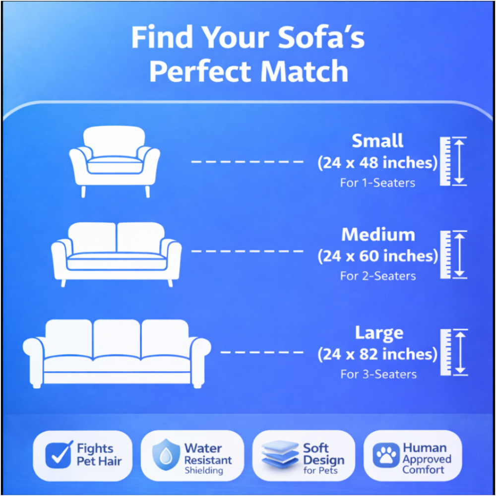 VUWIX™ Calming Pet Sofa Cover — Waterproof & Scratch-Resistant