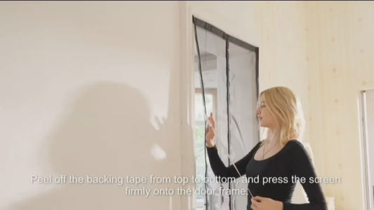 Magnetic Screen Door - Keep Bugs Out Instantly
